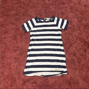 Michael Kors Navy and White Striped Top